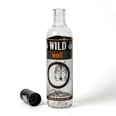 Бутылка сувенирная "Волк" 0,5 литра в Сургуте