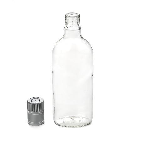 Бутылка "Фляжка" 0,5 литра с пробкой гуала в Сургуте